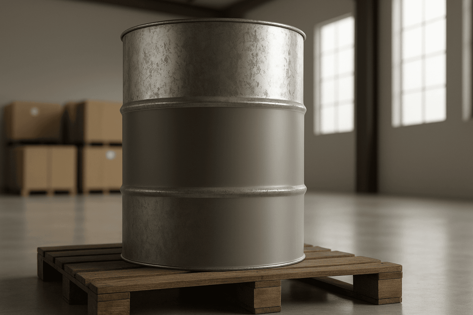 بشکه فلزی با پلمپ